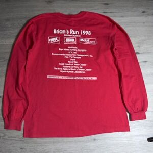 Vintage 1998 Brian's Run Tee L USA Single Stitch West Chester